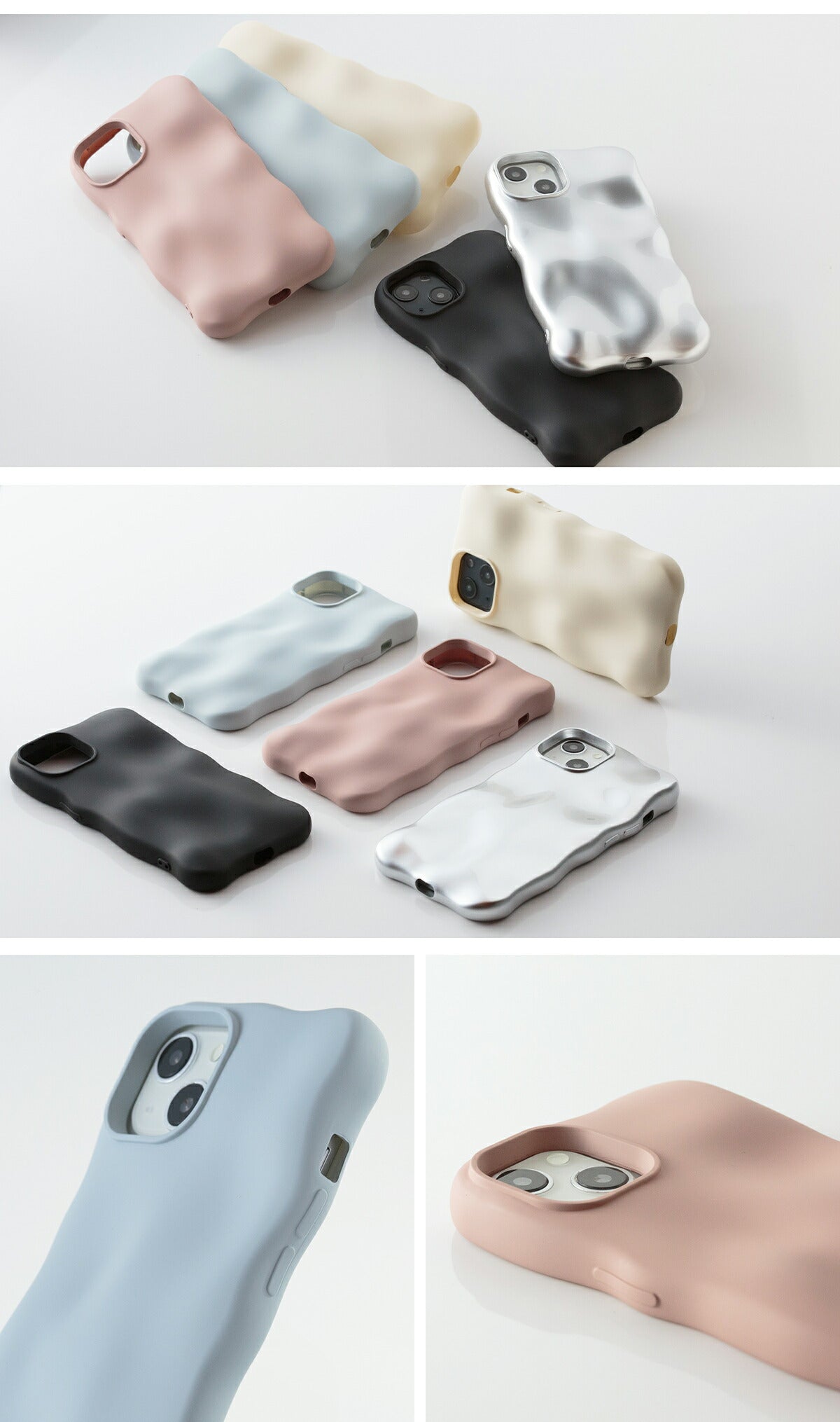 iPhone 13/14/15 ケース 韓国デザイン くすみカラー - 6