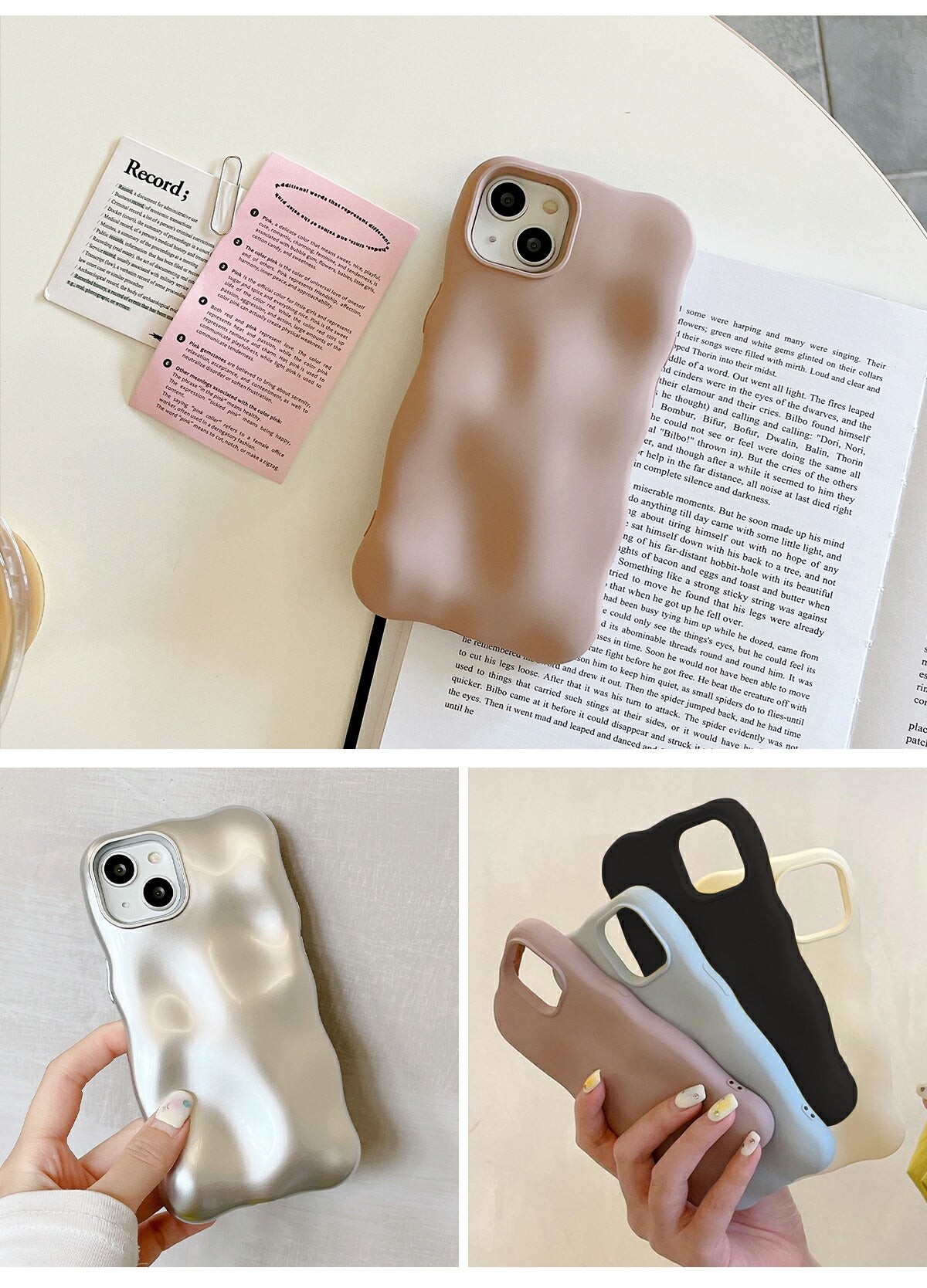 iPhone 13/14/15 ケース 韓国デザイン くすみカラー - 7