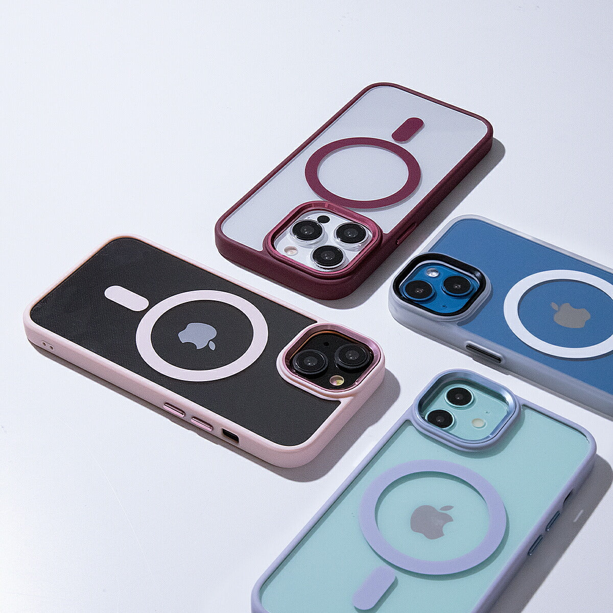 MagSafe対応 iPhoneケース クリア バンパーケース - 5