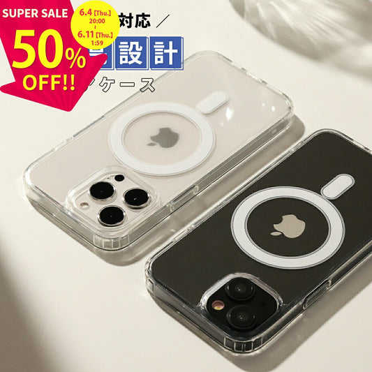 iPhone MagSafe対応 クリアケース