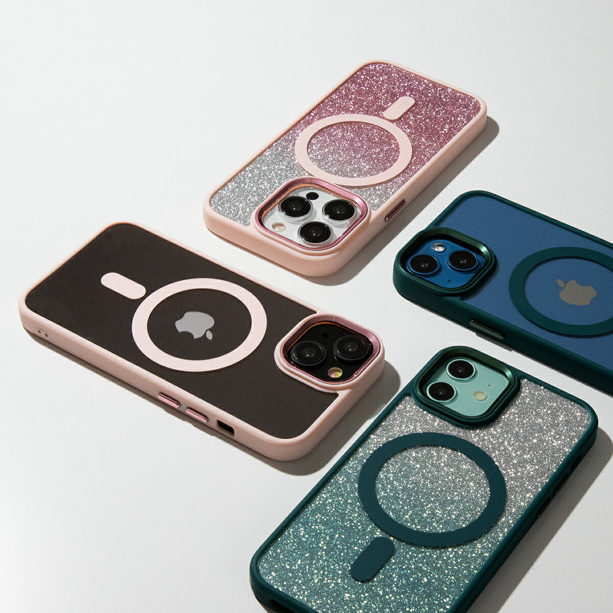 iPhone MagSafe対応 ラメケース 各機種対応 - 5