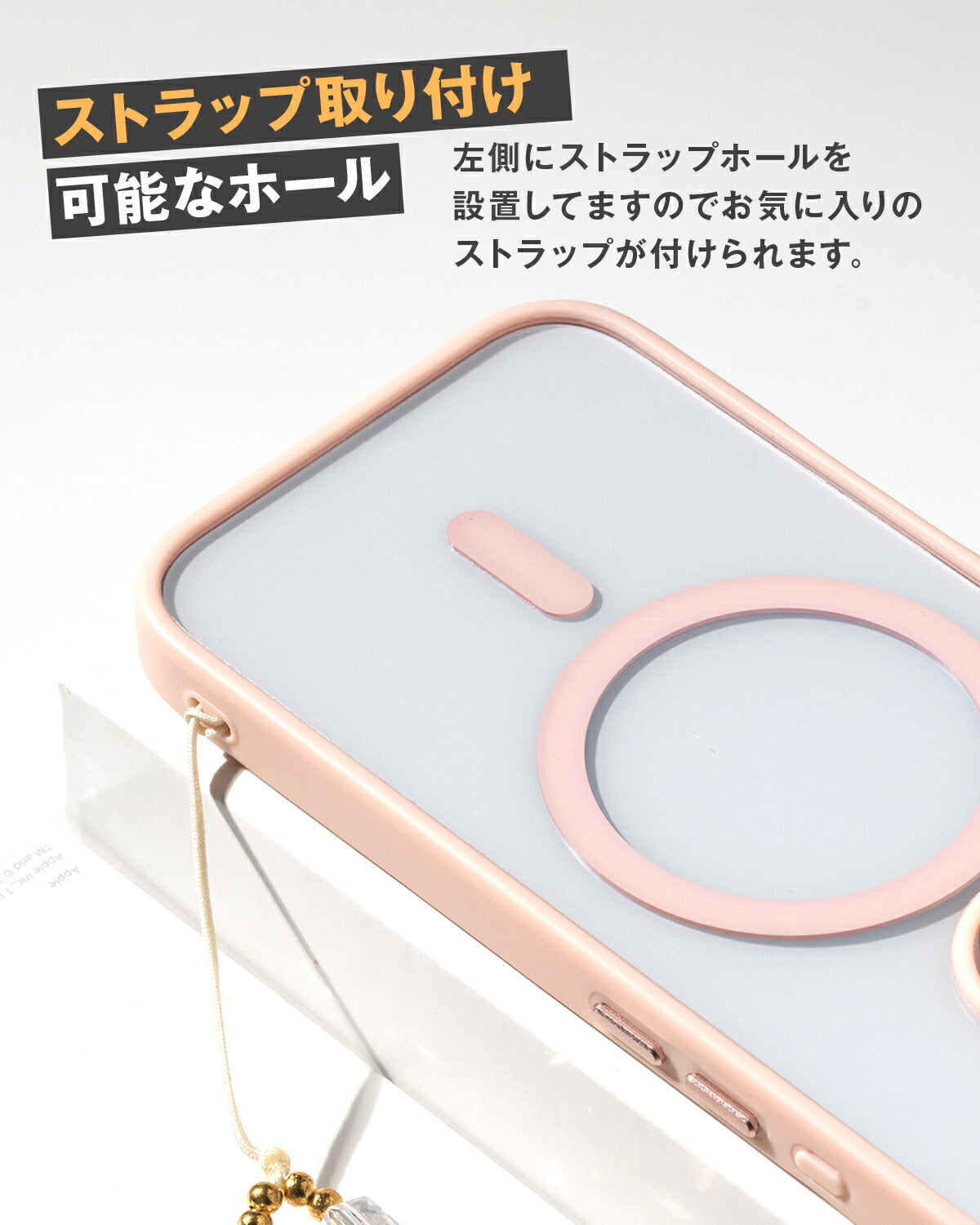 MagSafe対応 iPhoneケース レンズスタンド クリア 耐衝撃 - 10