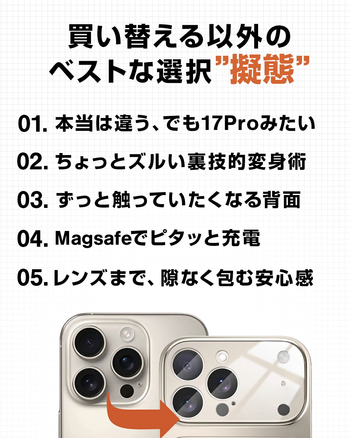 iPhone ケース Magsafe対応 マット おしゃれ 耐衝撃 - 5