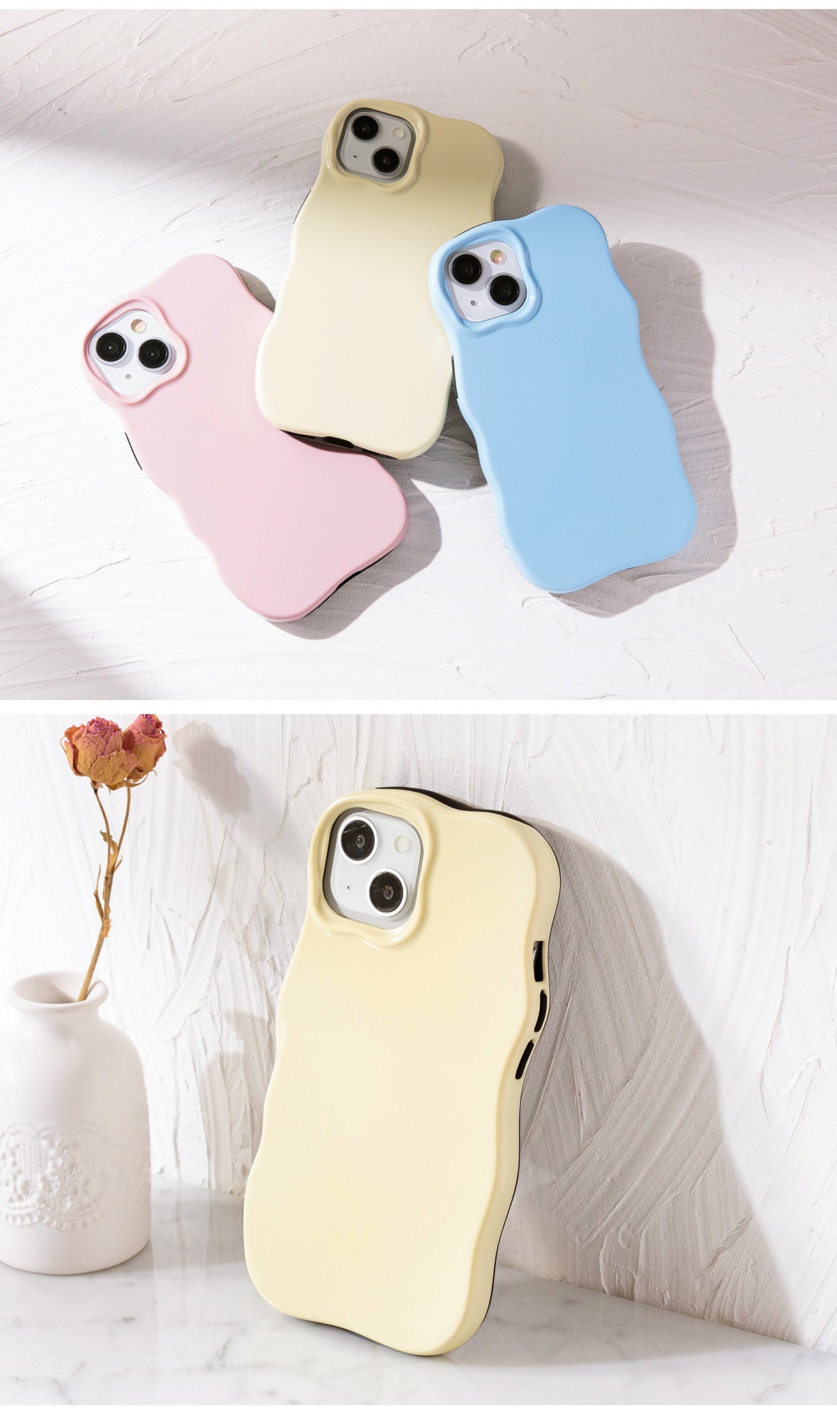 iPhone パステルうねうねケース - 5