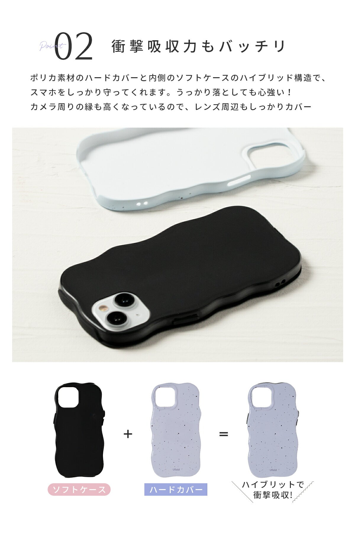 iPhone サンド風うねうねケース - 5