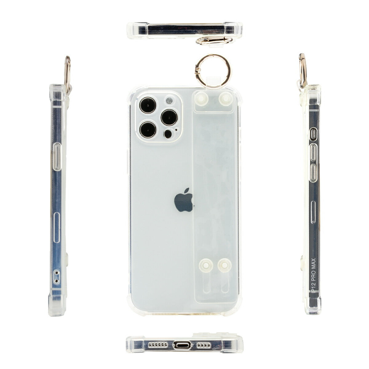 iPhone ケース 名入れ対応 ベルト付き耐衝撃ケース - 6