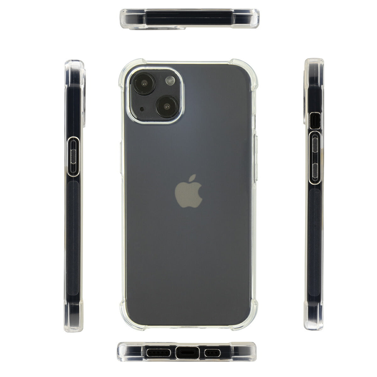 iPhone13シリーズ TPU 耐衝撃 クリアケース - 5