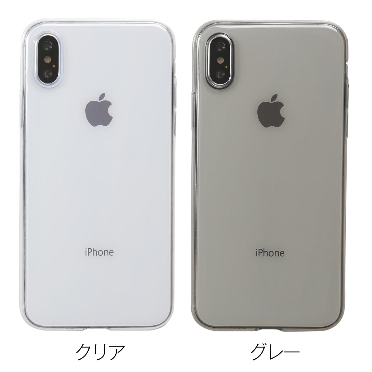 iPhone X/XS TPU クリアケース 韓国デザイン - 5