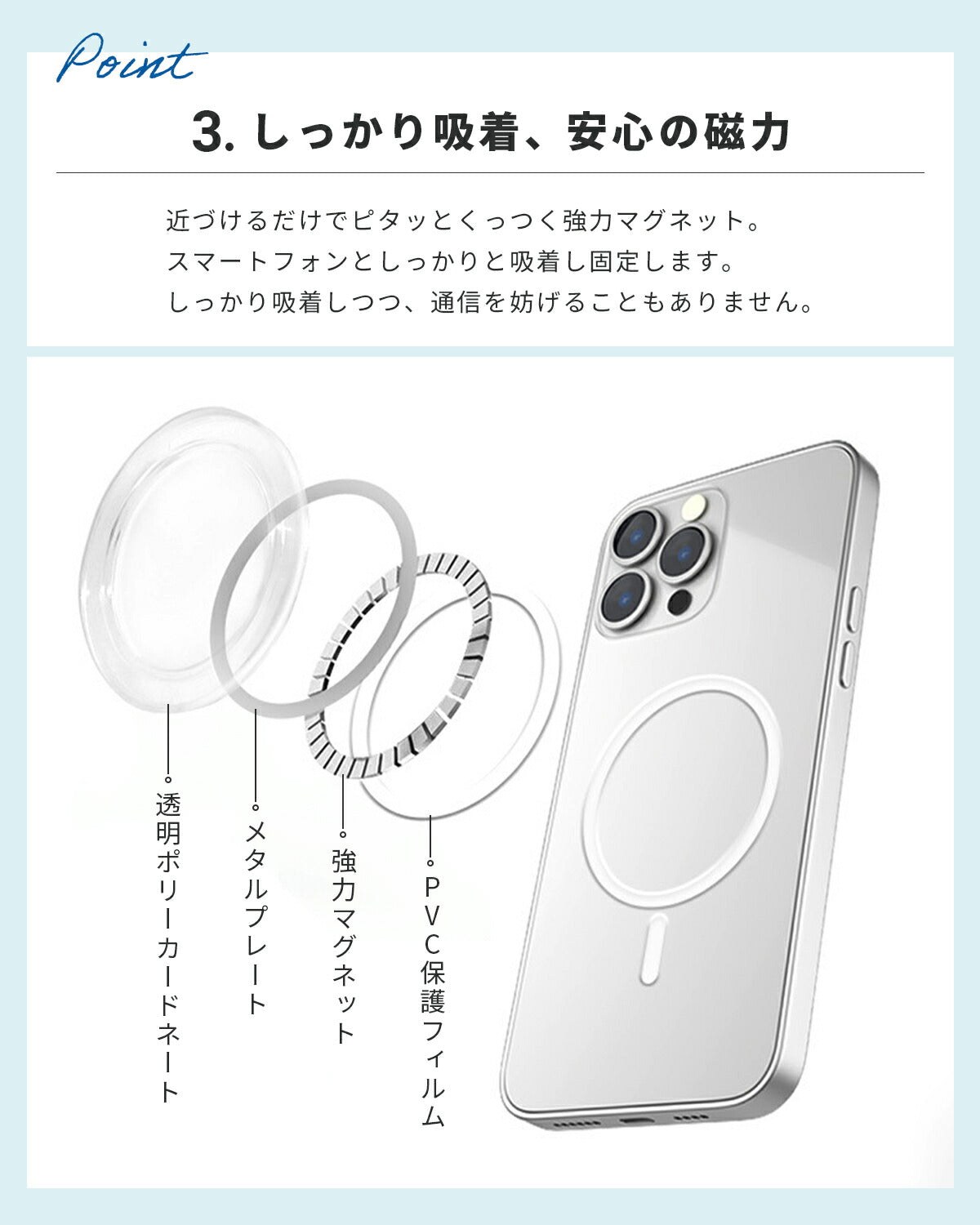 MagSafe 変換プレート スマホリング - 6
