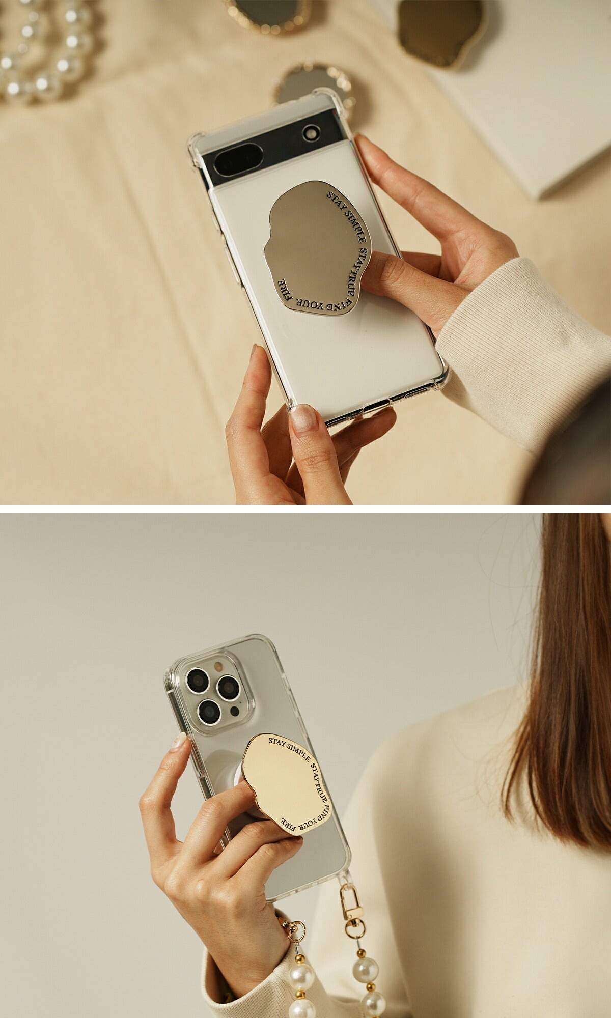 ミラー付きスマホグリップ ホールドリング - 8