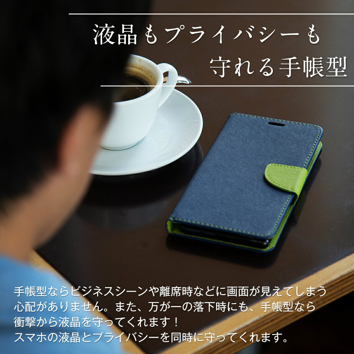 OPPO A5 2020 手帳型ケース レザー カード収納 スタンド機能 - 4