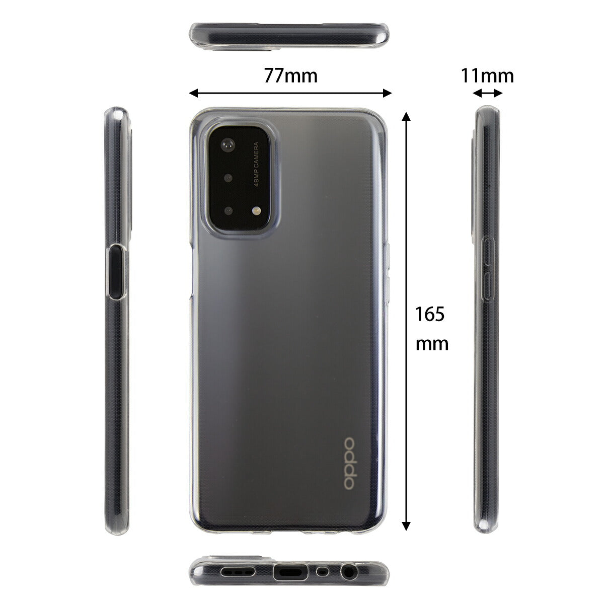 OPPO A54 5G TPUクリアケース - 6