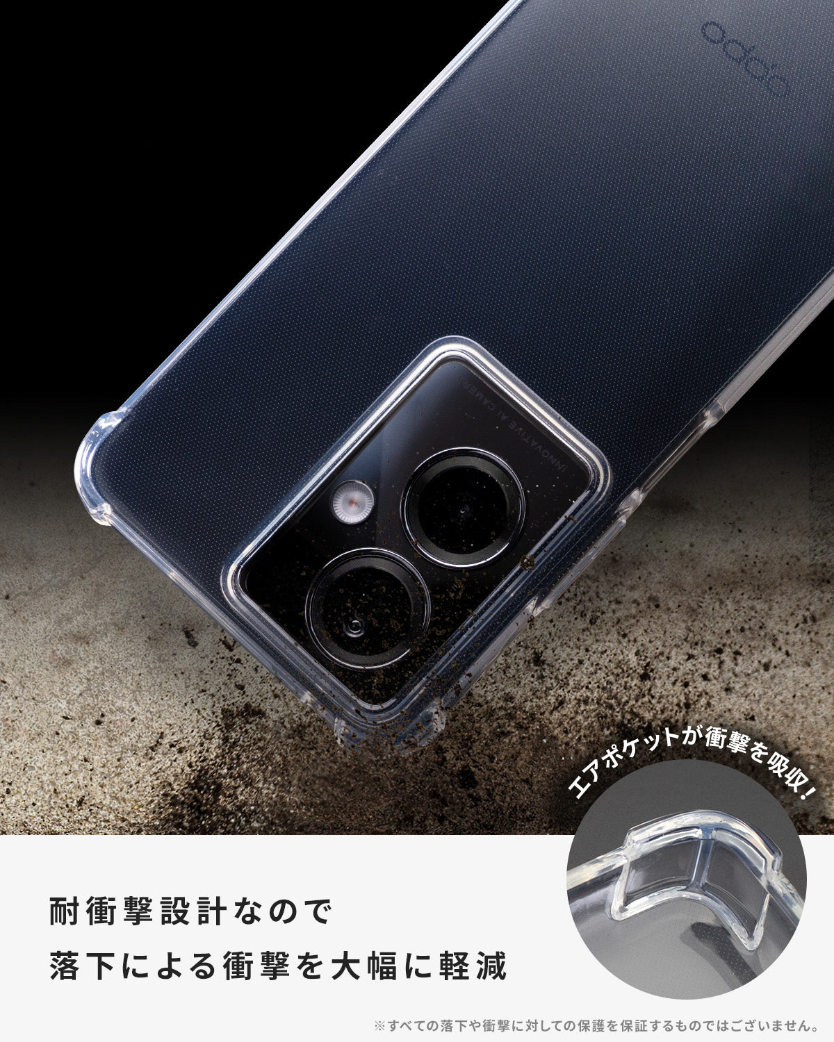 OPPO A79 5G 耐衝撃 TPU クリアケース - 2