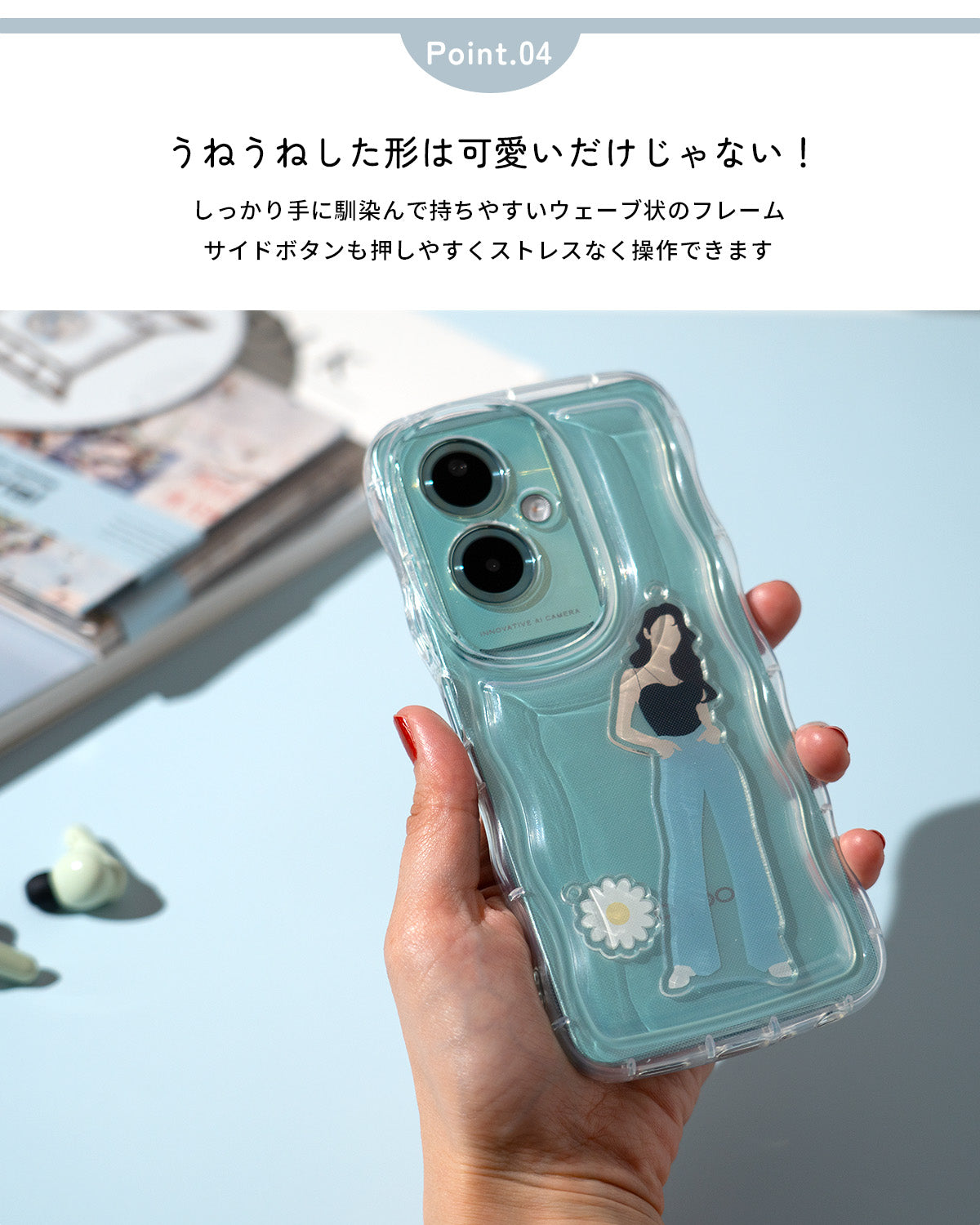 OPPO A79 5G アクスタ対応クリアスマホケース - 6