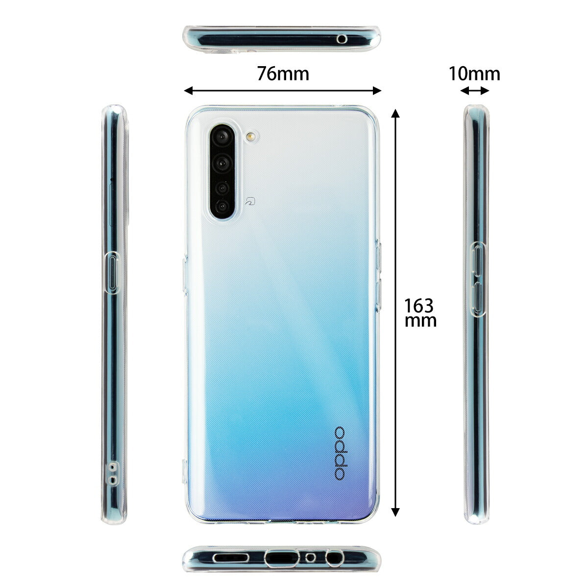 OPPO Reno3 A TPU クリアケース - 6