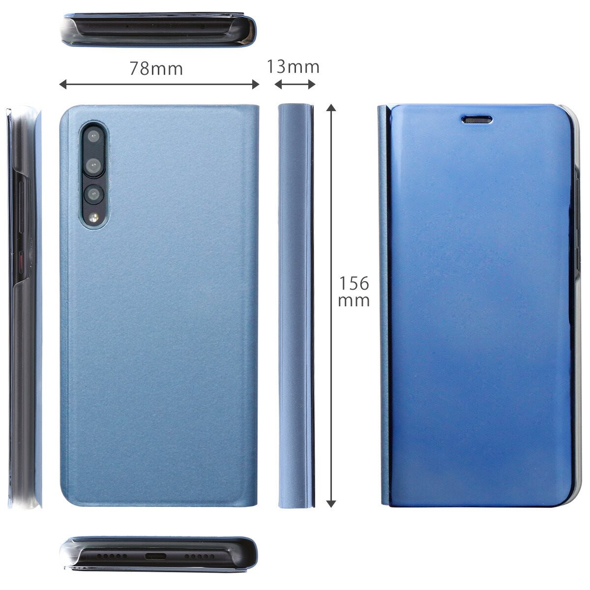 HUAWEI P20 Pro 半透明手帳型スマホケース - 7