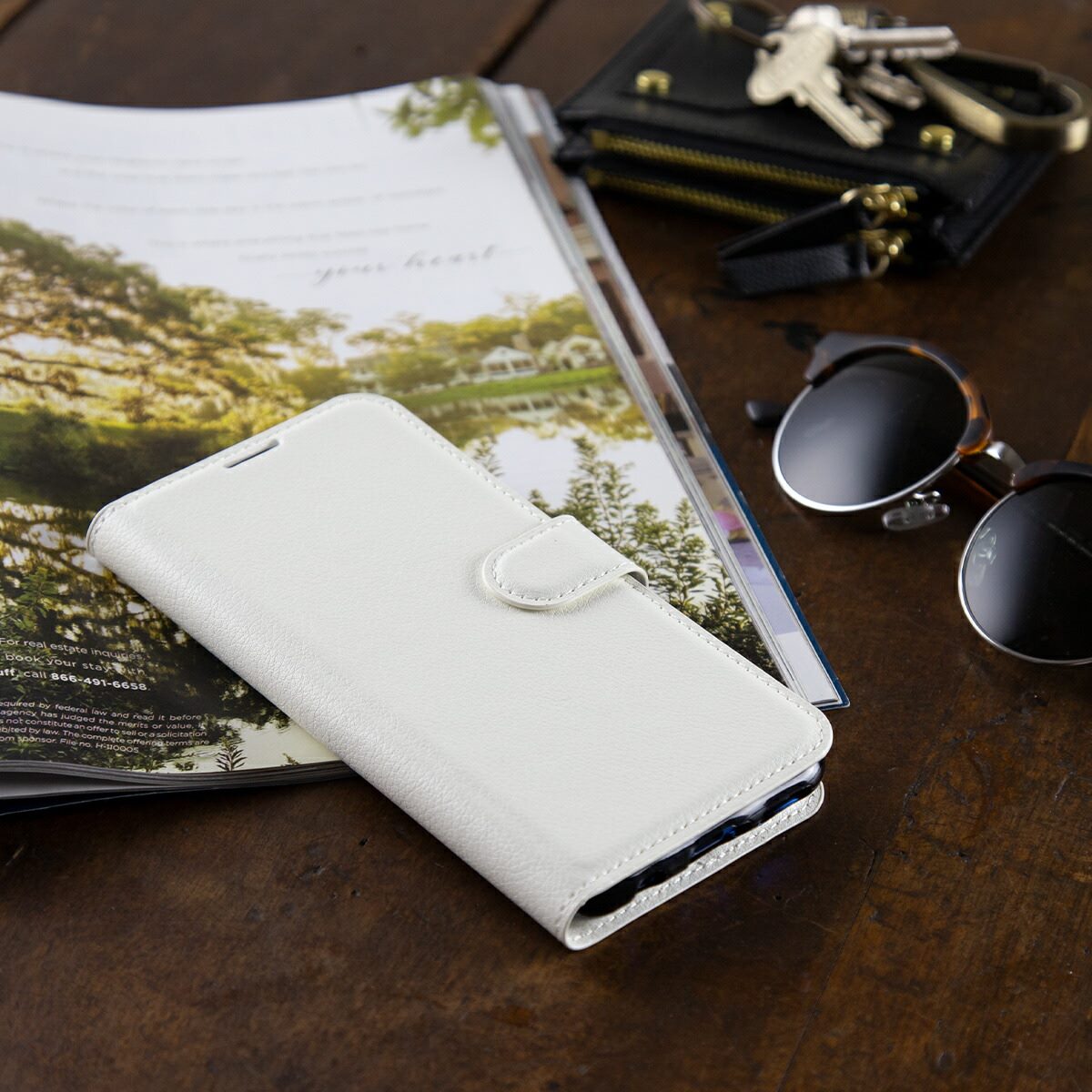 HUAWEI P30 Lite 手帳型レザーケース - 2
