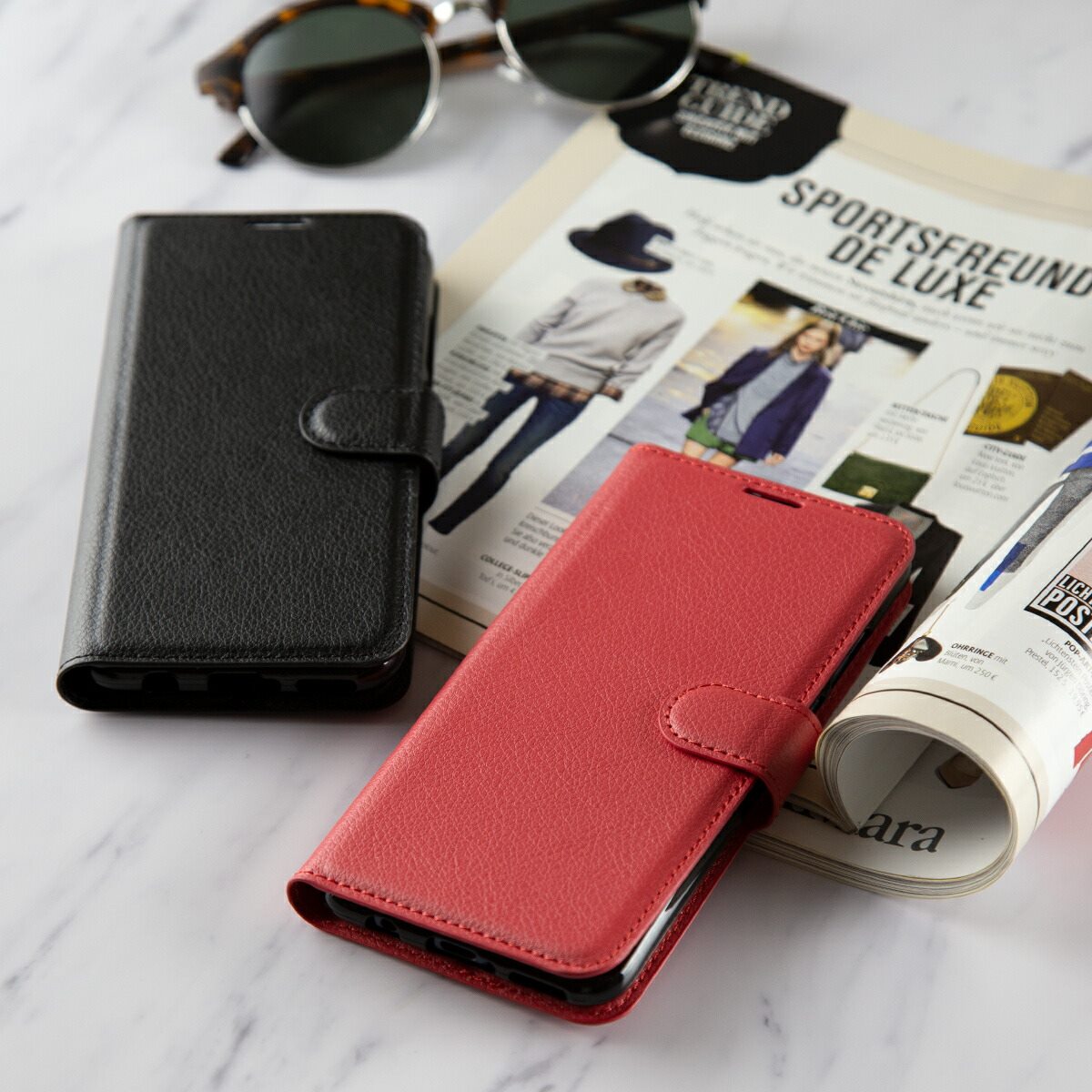 HUAWEI P30 Lite 手帳型レザーケース - 3