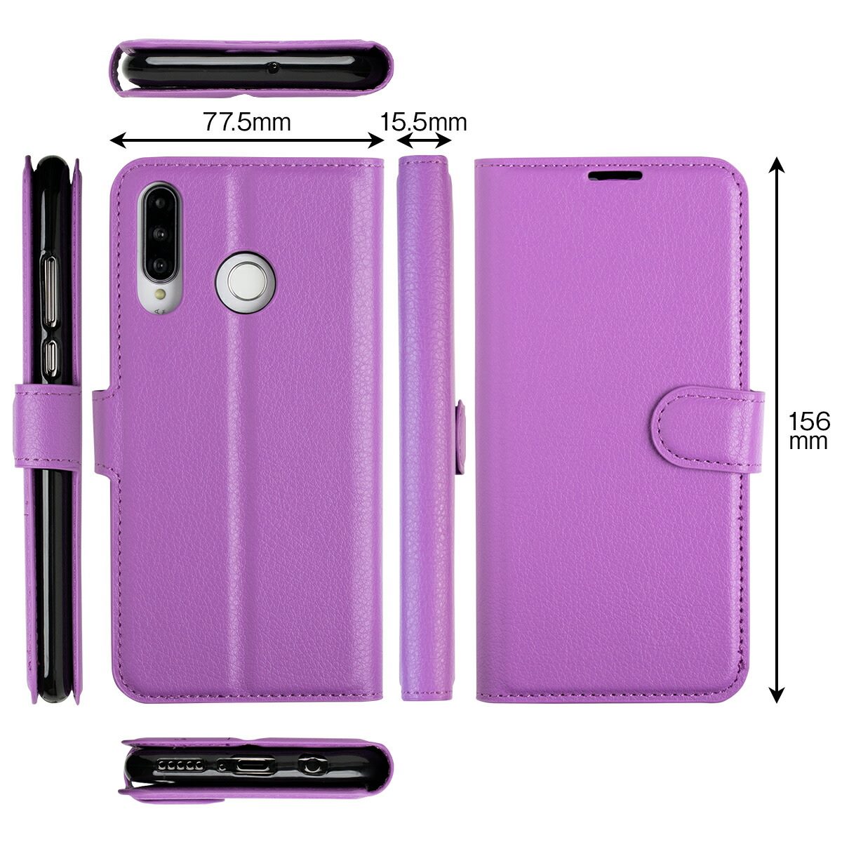 HUAWEI P30 Lite 手帳型レザーケース - 9