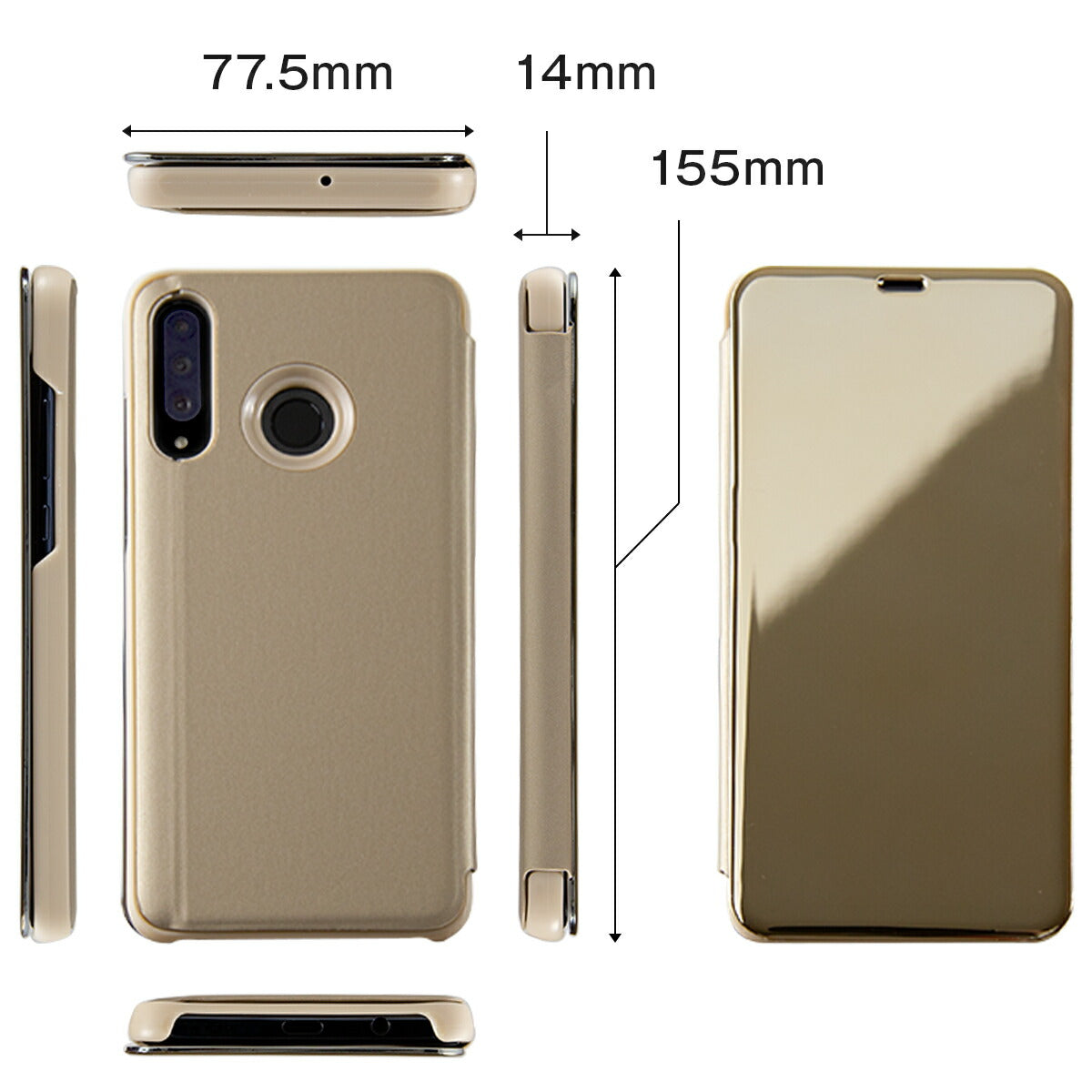 HUAWEI P30 lite 半透明手帳型ケース - 8
