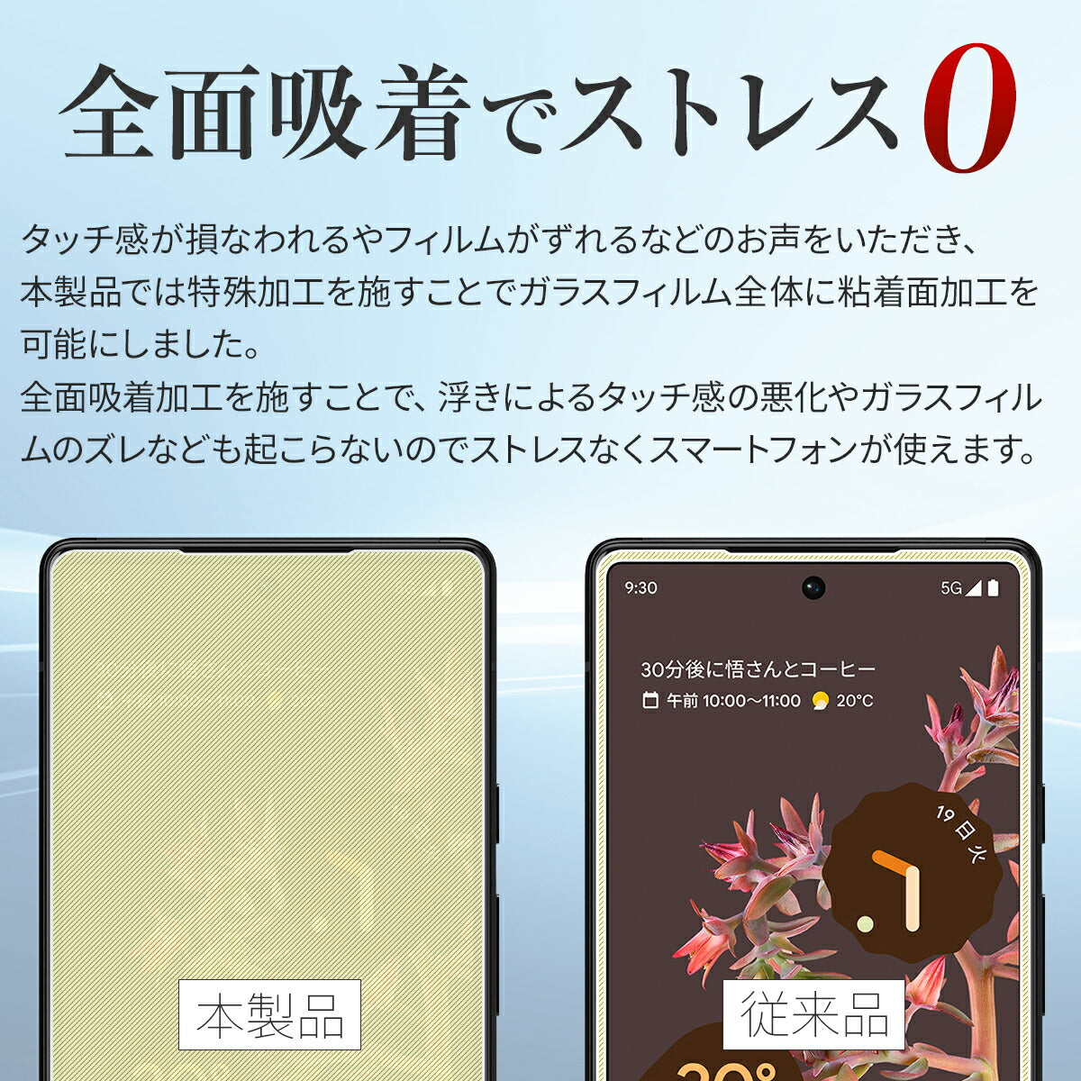 Google Pixel 6 強化ガラス保護フィルム 9H - 3