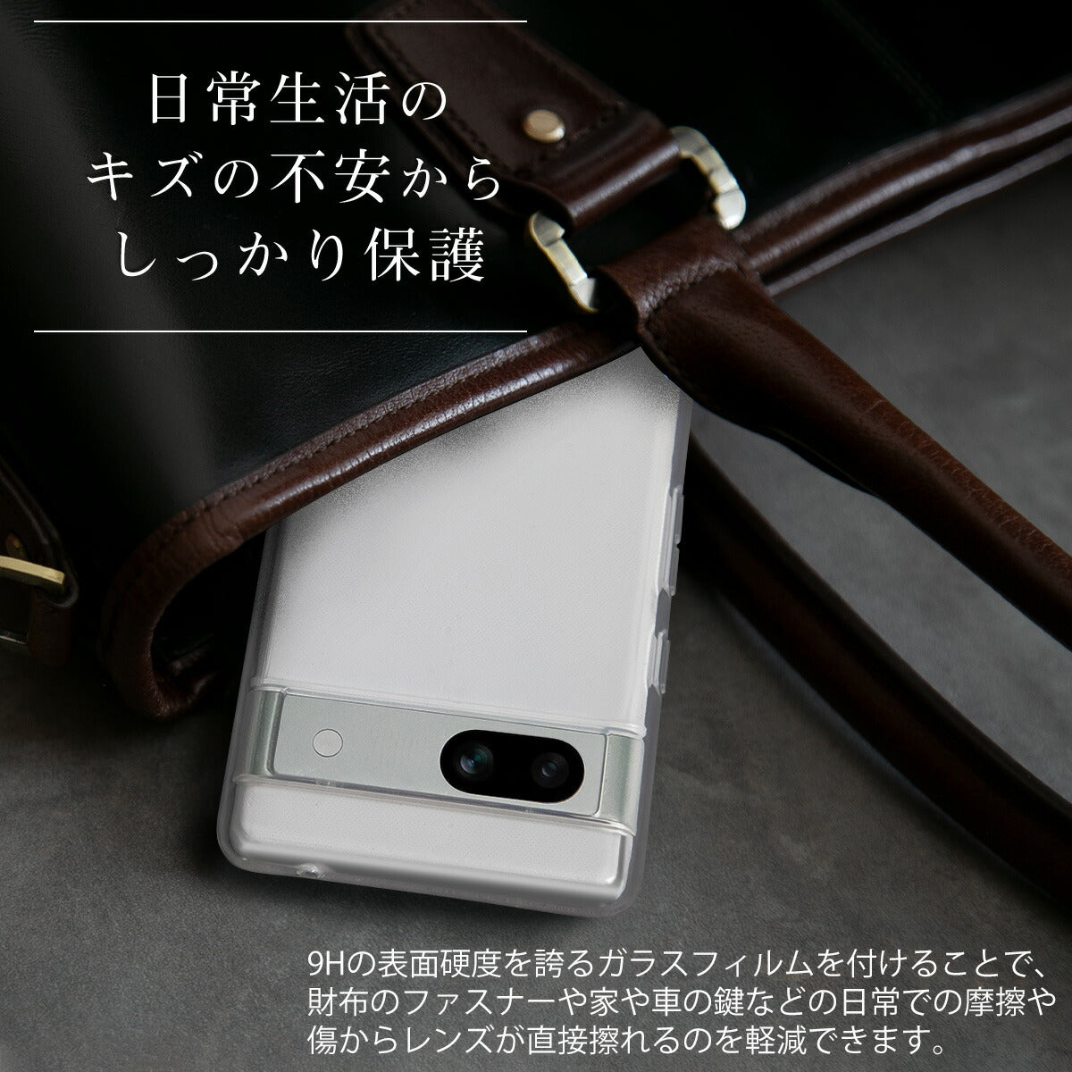 Pixel 7a カメラレンズ保護強化ガラスフィルム - 3