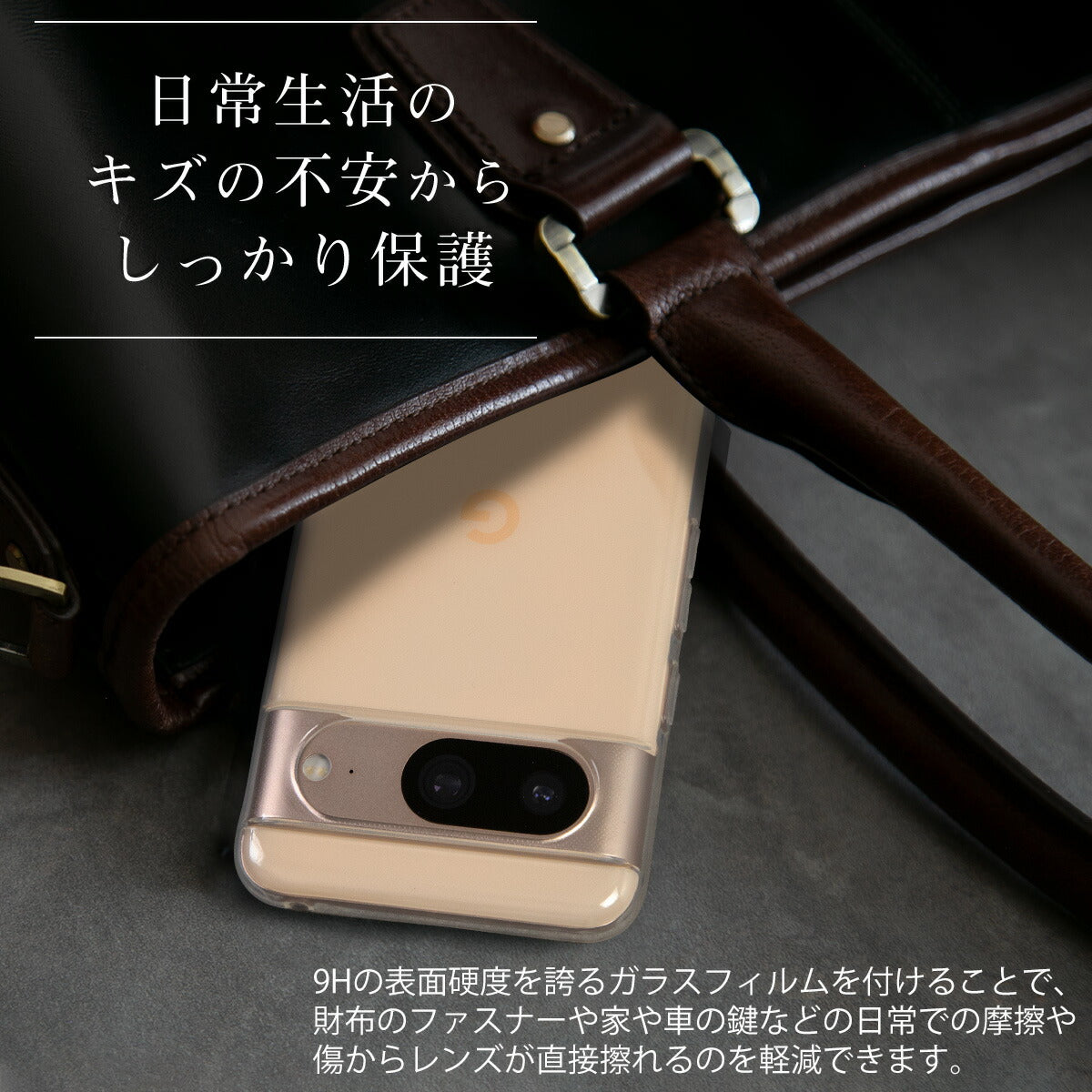 Google Pixel 8a/8Pro カメラ保護強化ガラスフィルム - 3