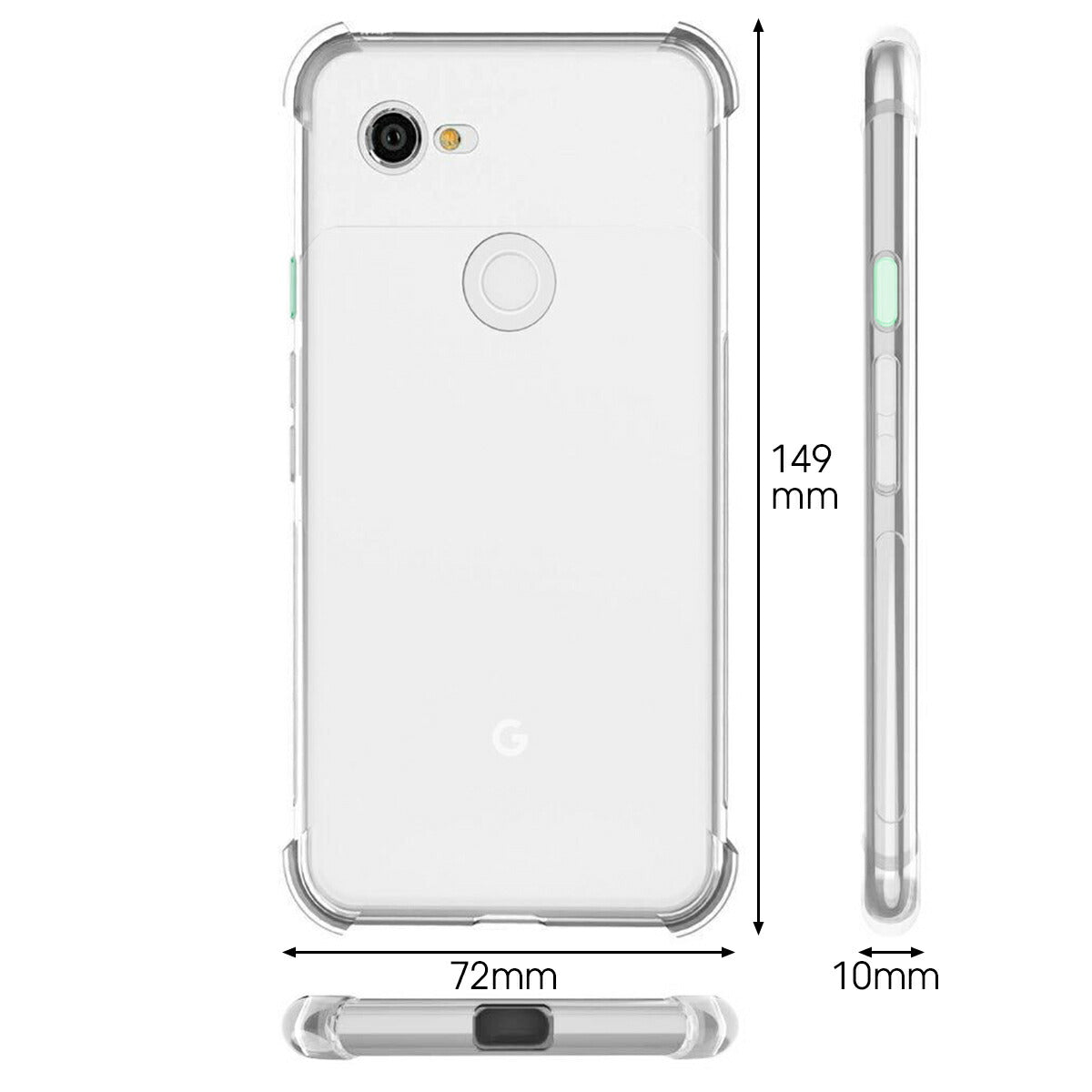 Pixel 3 耐衝撃TPUクリアケース - 5