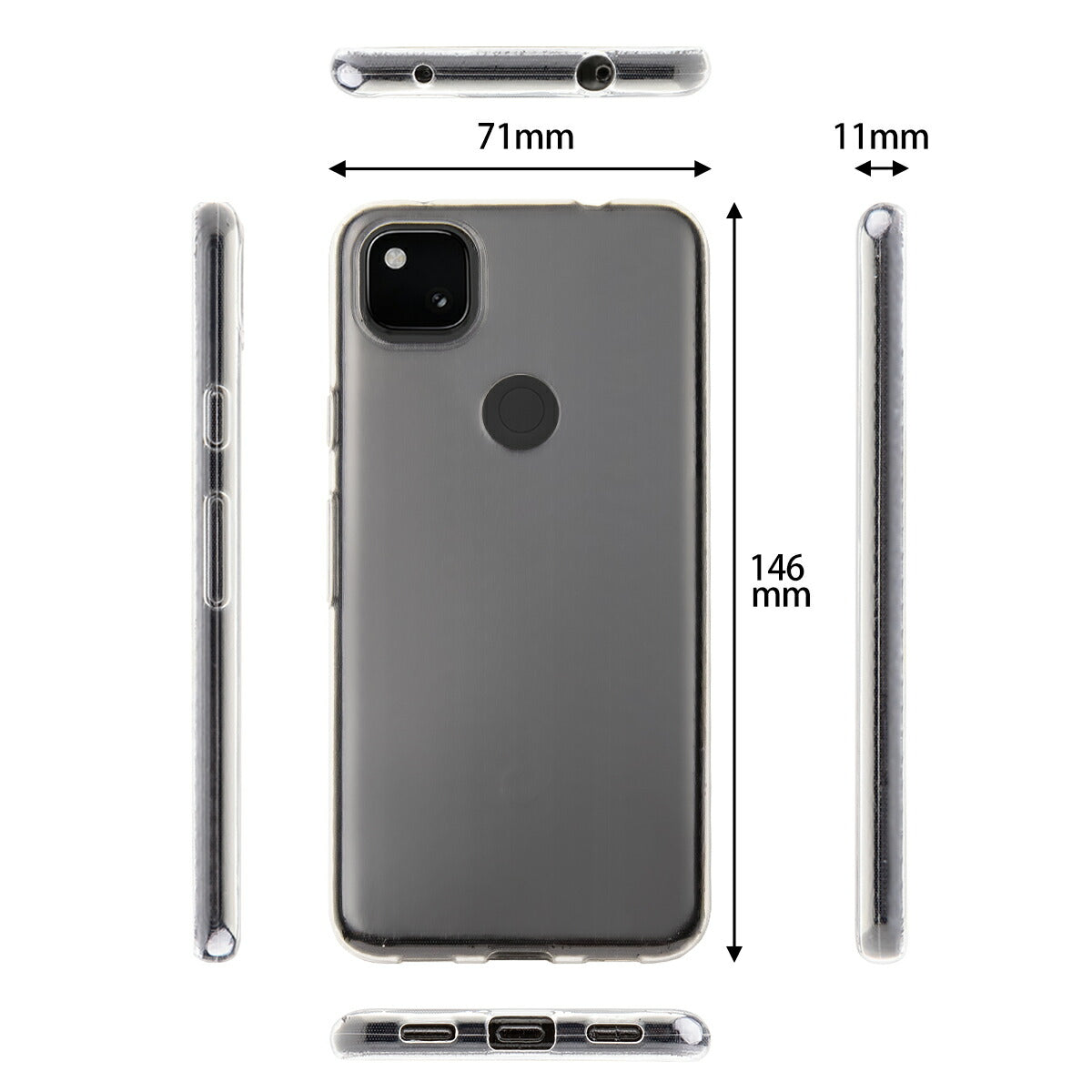 Google Pixel 4a TPU クリアケース - 6