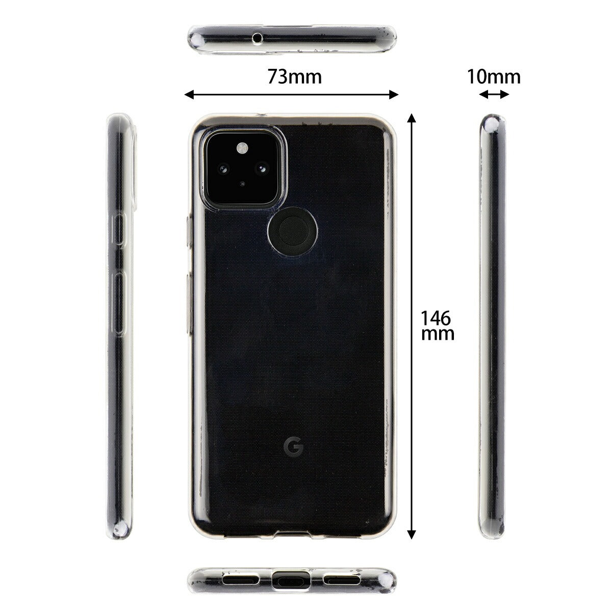 Google Pixel 5 TPU クリアケース - 6