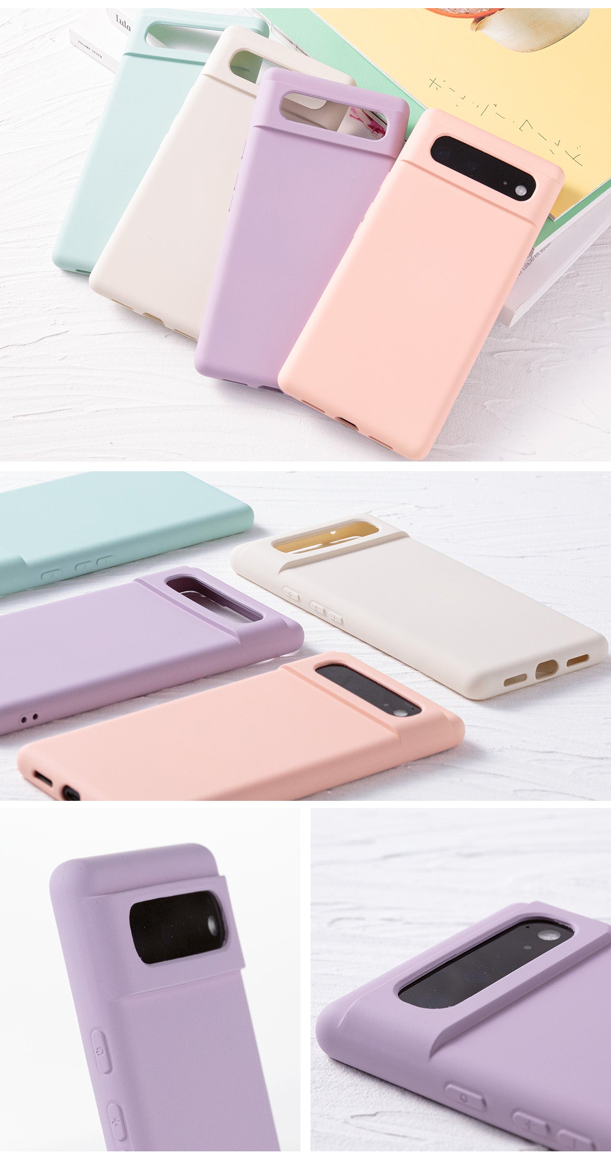 Google Pixel 8a 対応 シリコンケース くすみカラー - 6
