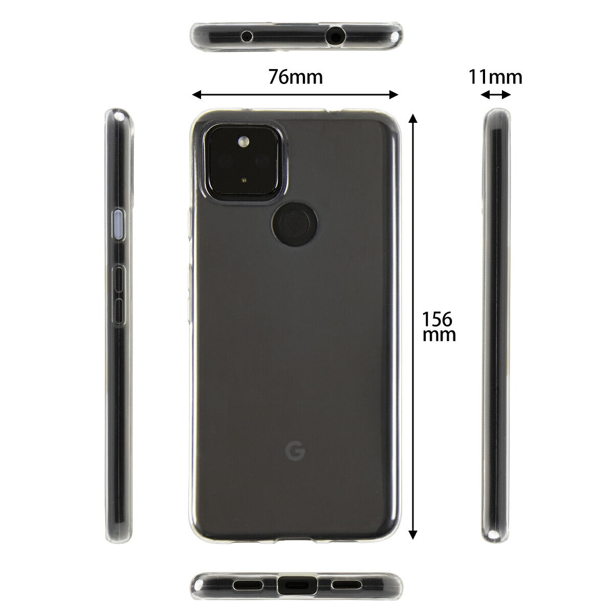 Pixel 4a 5G TPU クリアケース - 6