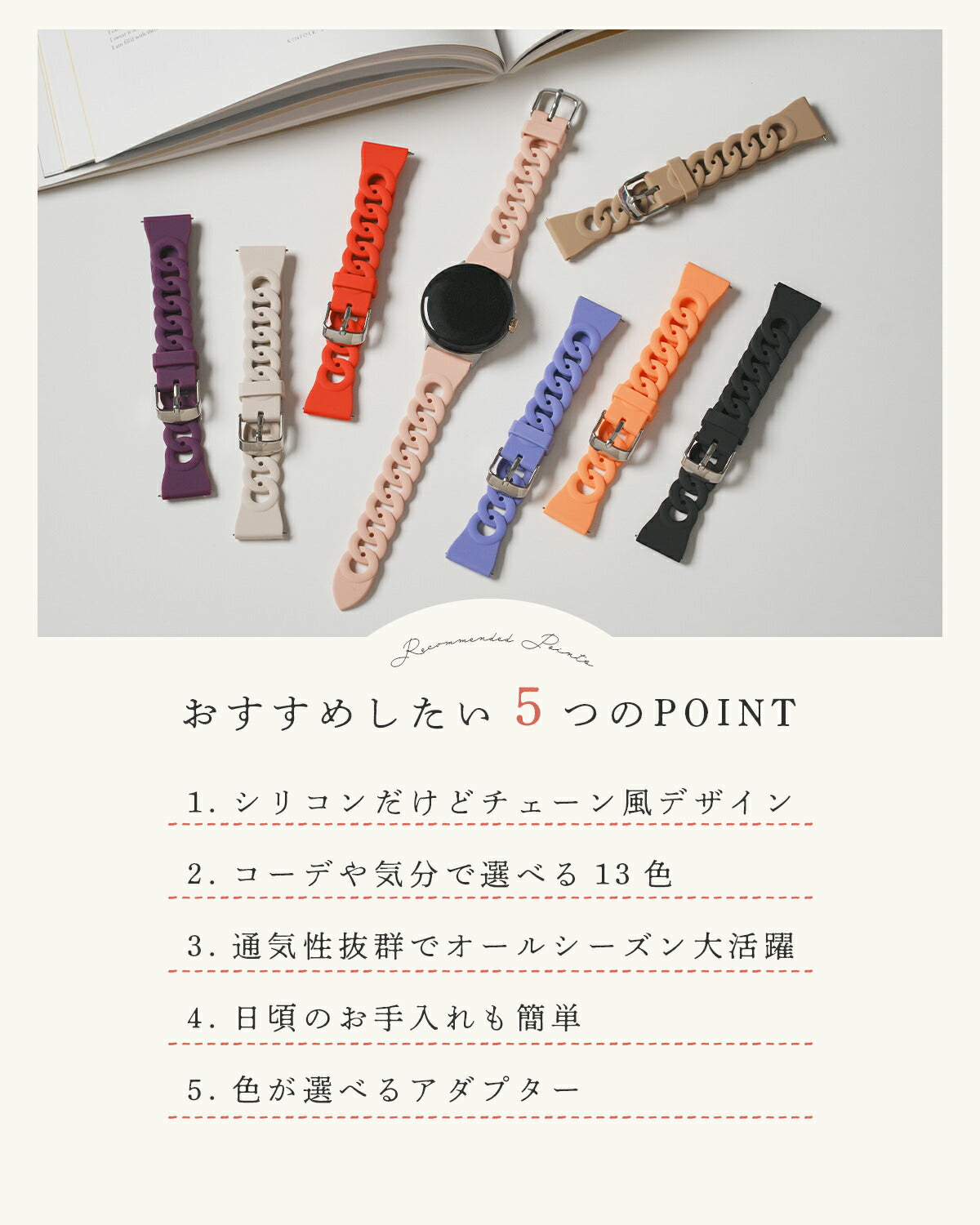 Google Pixel Watch シリコンバンド 41mm 交換用 - 2