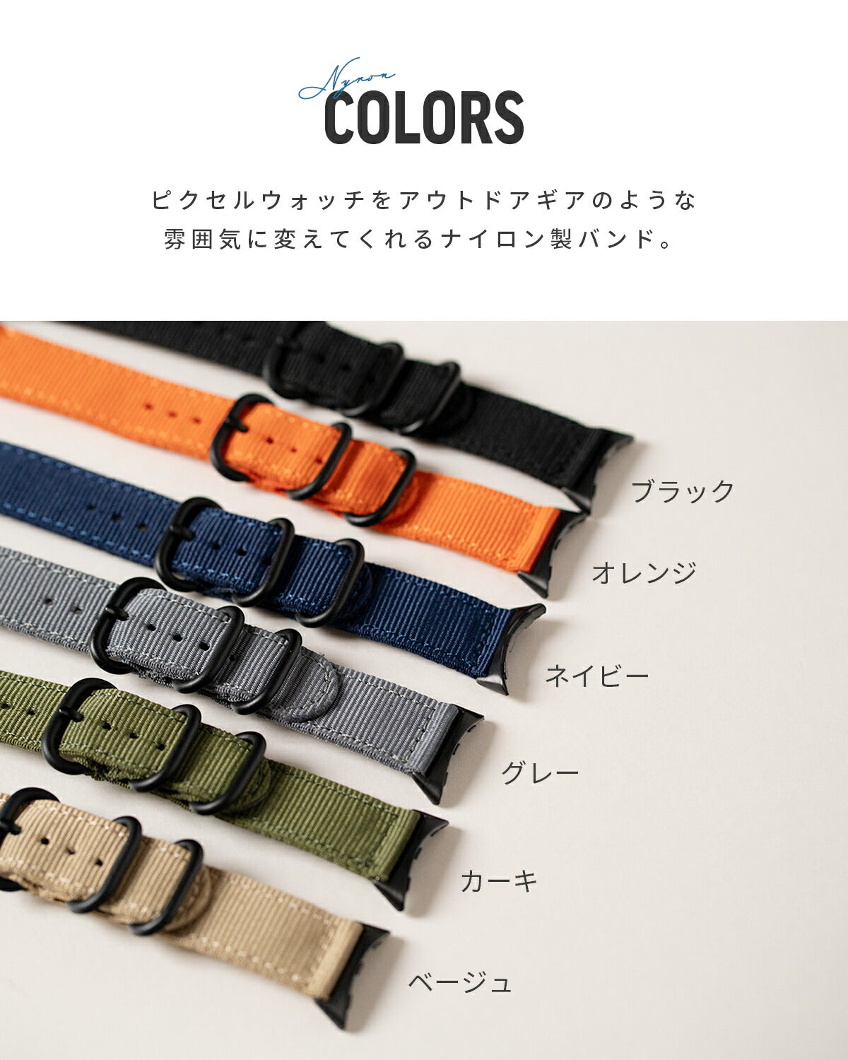 Google Pixel Watch 3 41mm ナイロンバンド 液晶カバー付き - 4