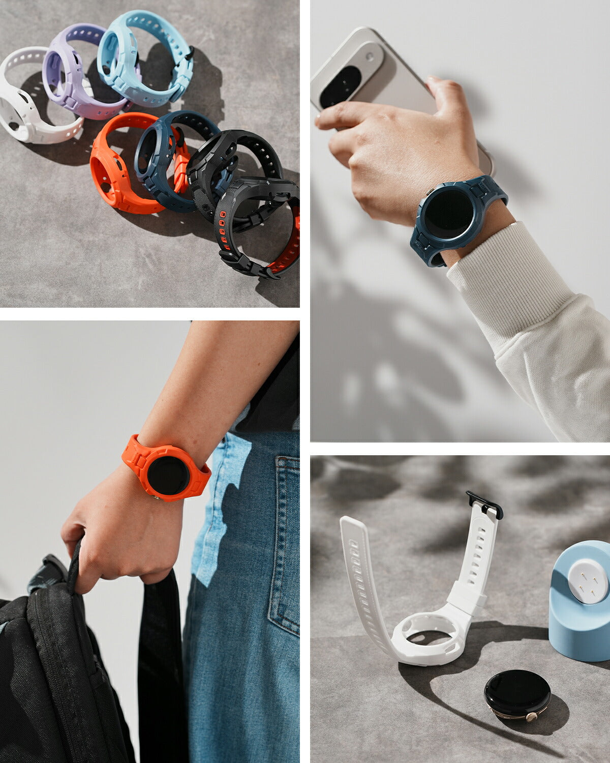 Google Pixel Watch 耐衝撃一体型バンド - 9