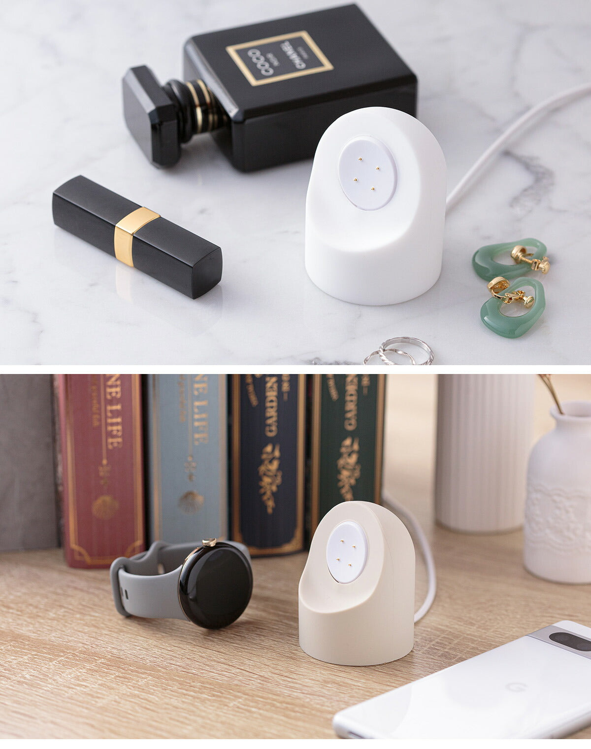Google Pixel Watch 2/3 充電器 シリコンスタンド - 8