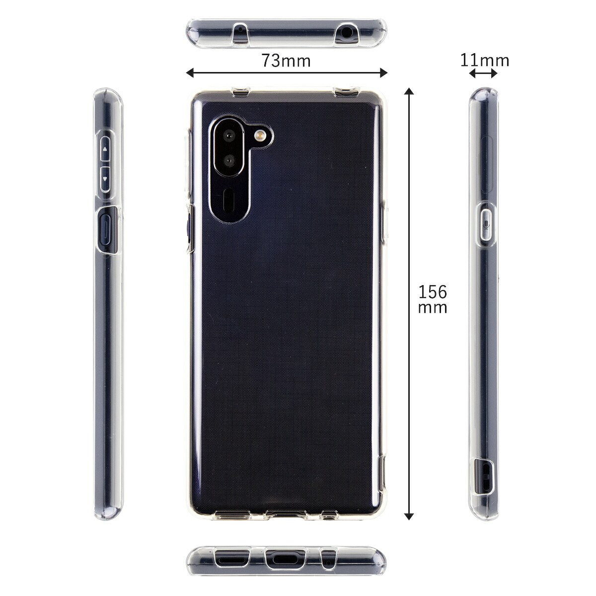 シンプルスマホ5 A001SH TPU クリアケース - 6