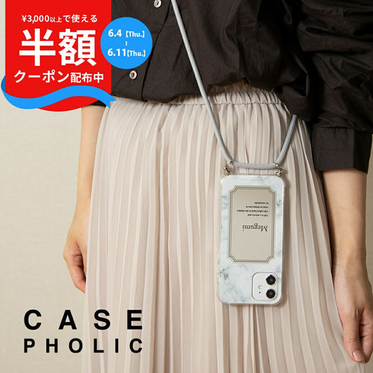 Galaxy S22/S23 ショルダーケース 大理石デザイン