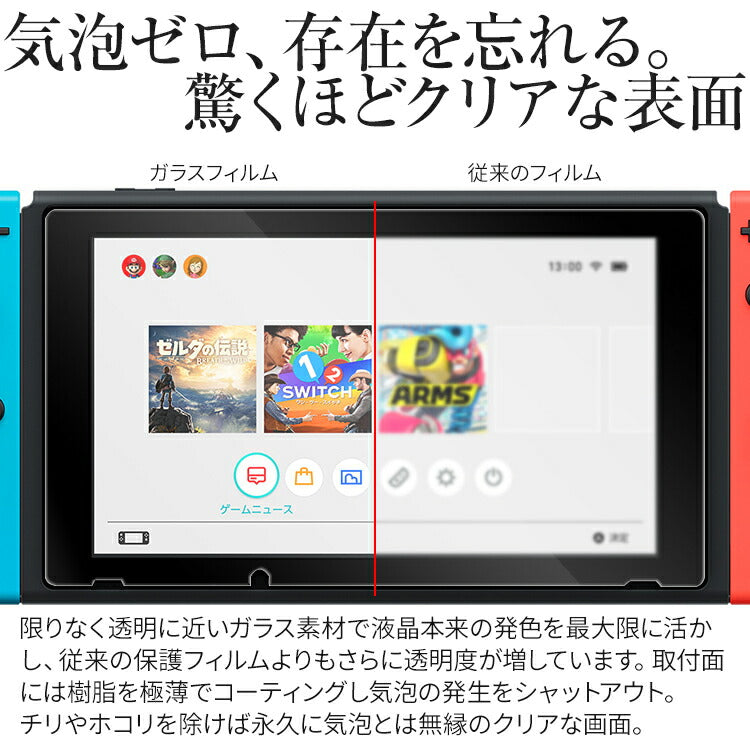 Nintendo Switch 強化ガラス保護フィルム 9H - 2