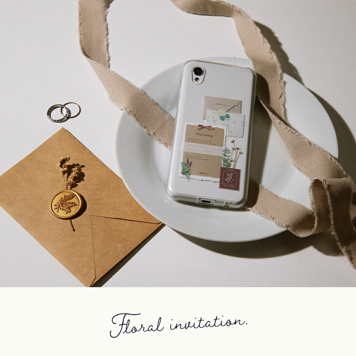 AQUOS Floral Invitation Custom Case - 6