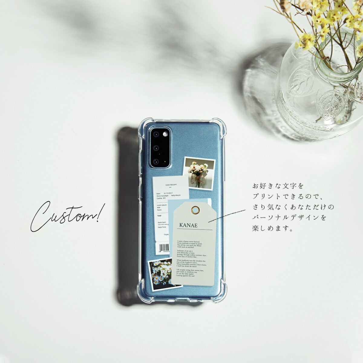 Galaxy 全機種対応 スマホケース フラワースクラップ - 3