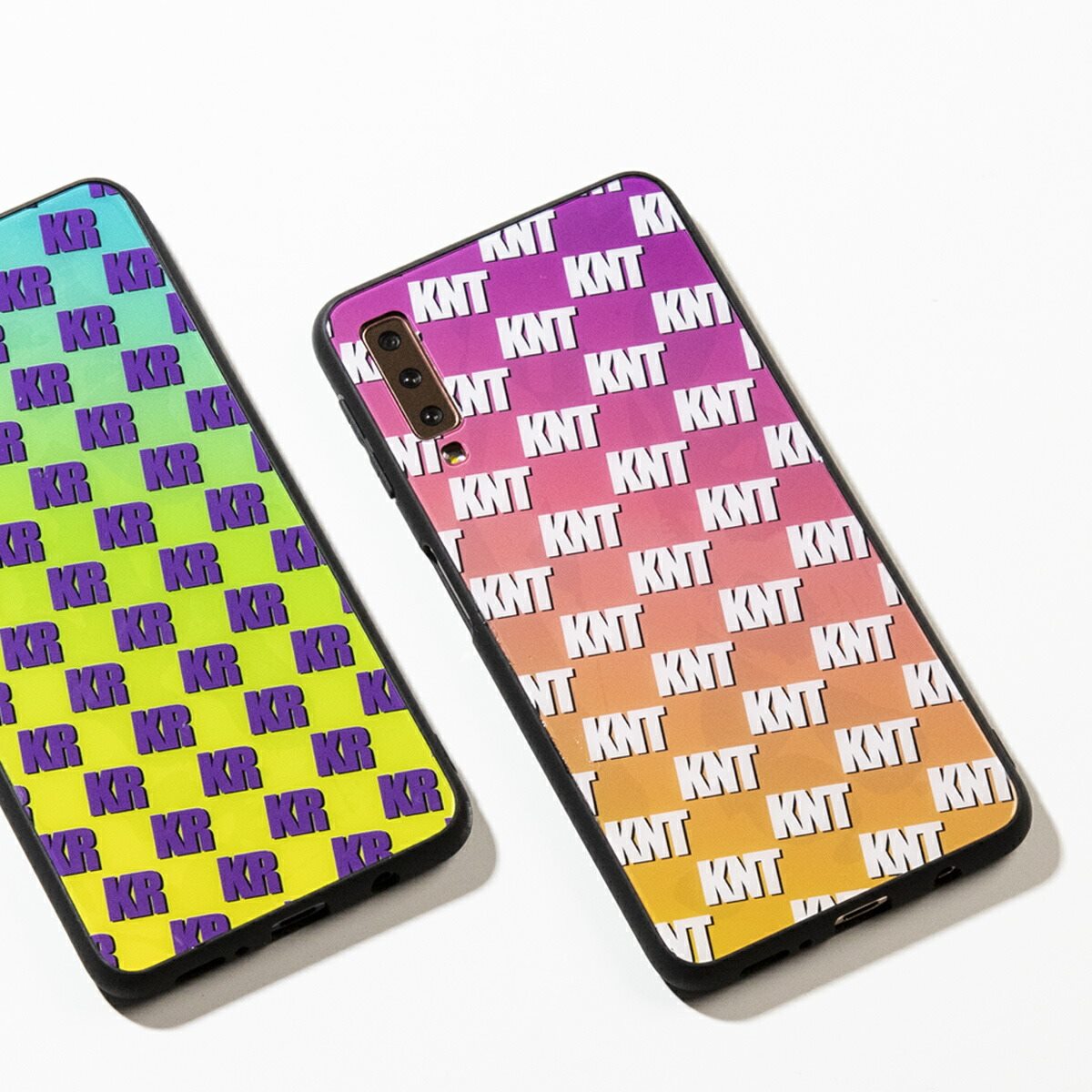 Galaxy A7 オーダーメイド モノグラム 背面9Hガラスケース - 4