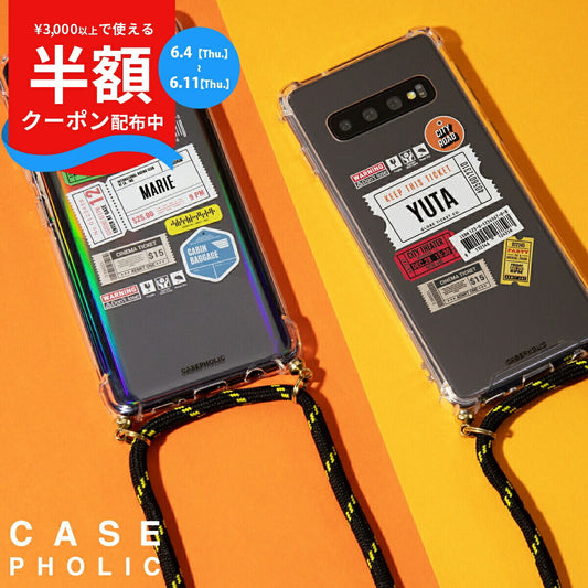 Galaxy チケットミックス柄 クロスボディケース