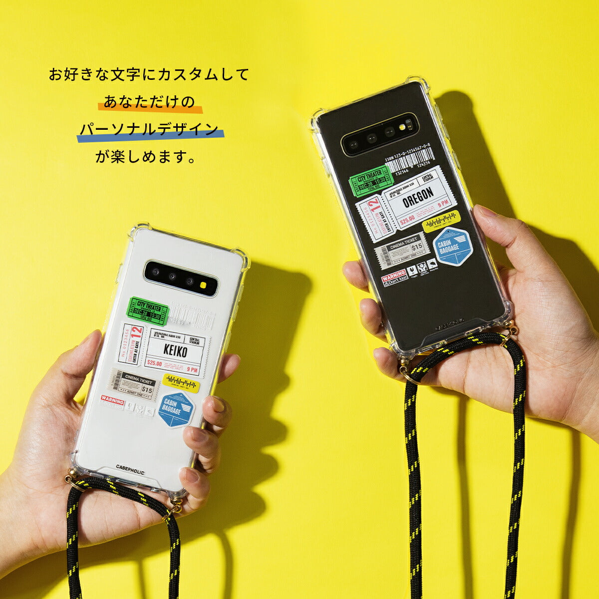 Galaxy チケットミックス柄 クロスボディケース - 2