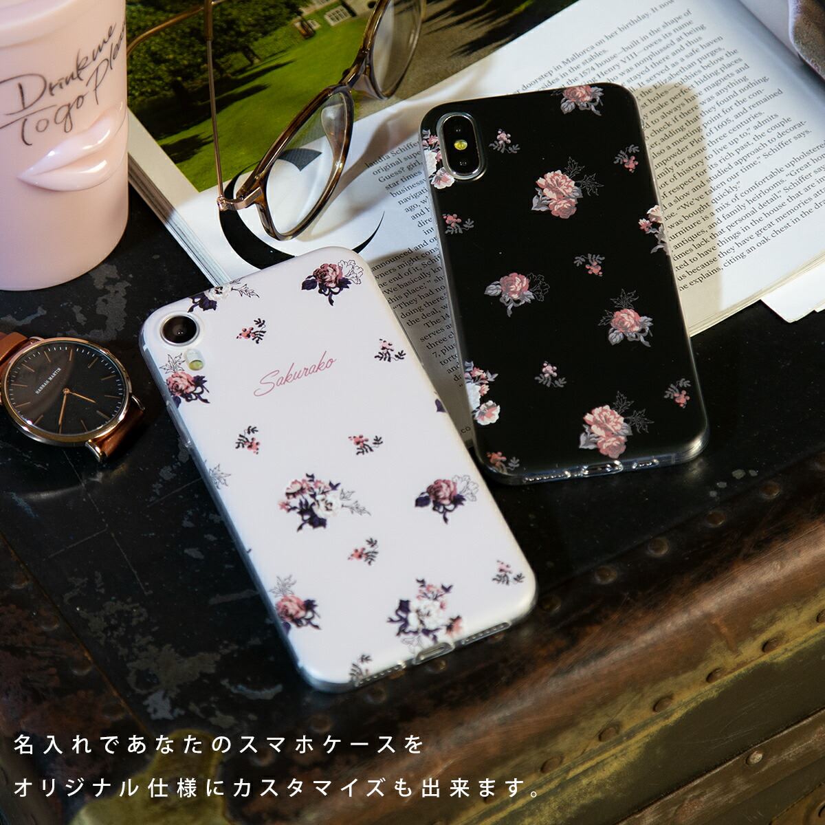 iPhone バラ 花柄 TPUケース - 4