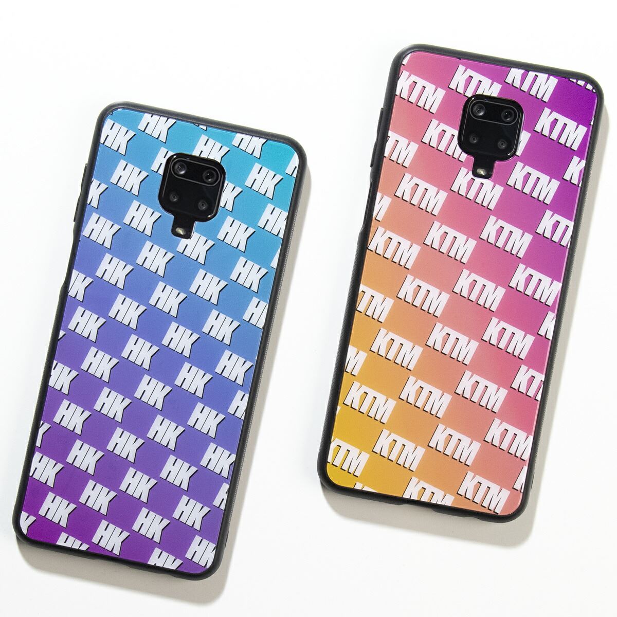 Redmi Note 9S スマホケース オーダーメイド モノグラム 背面9Hガラス - 4