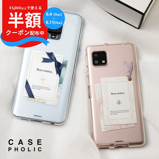 Xiaomi リボンデザイン カスタムクリアスマホケース