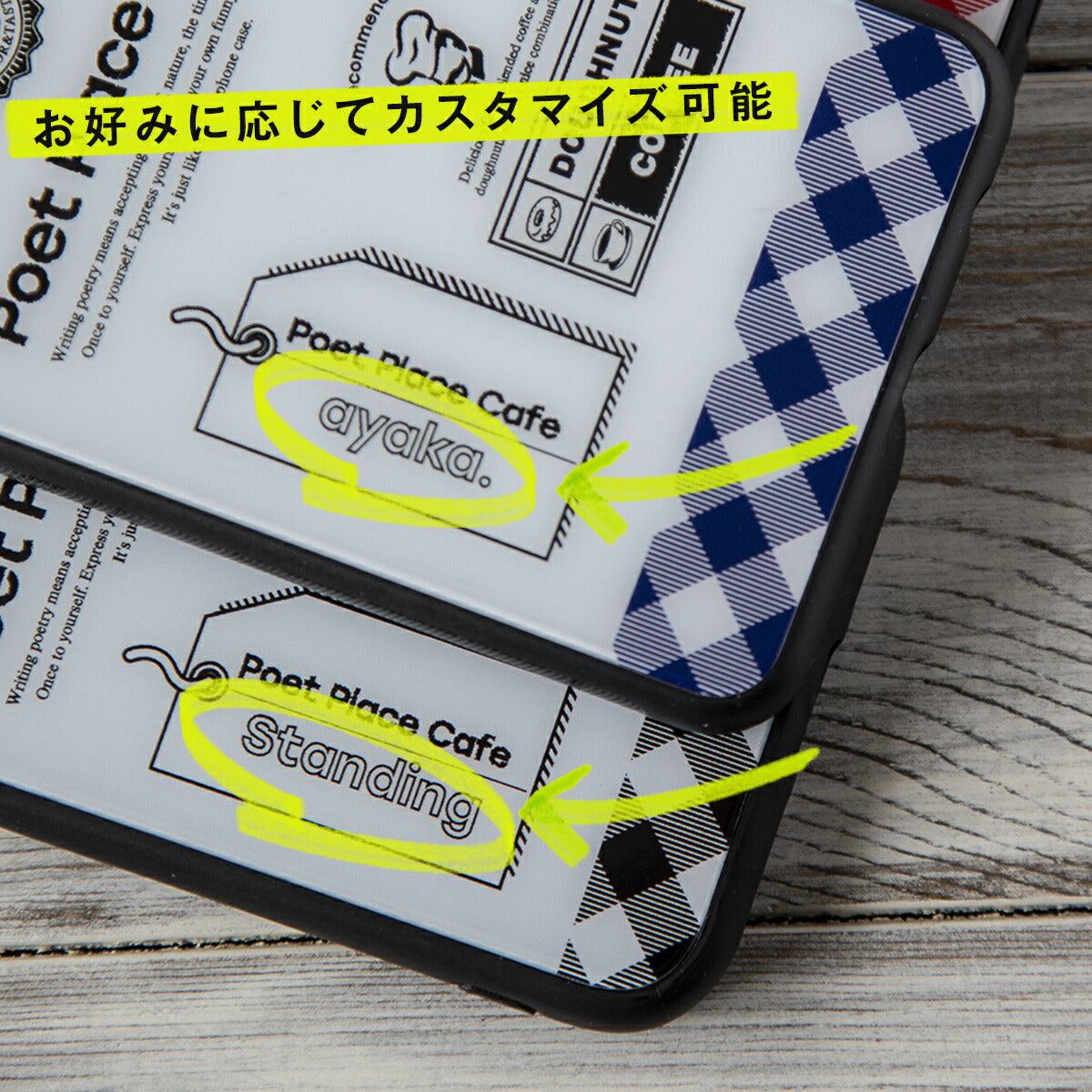 Xiaomi Redmi Note 9S チェックラベル 9Hガラスケース - 4