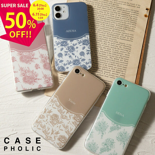 OPPO クラシックフラワー ソフトケース
