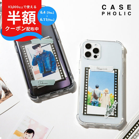 OPPO 名入れ対応 フィルムフレーム柄 スマホケース
